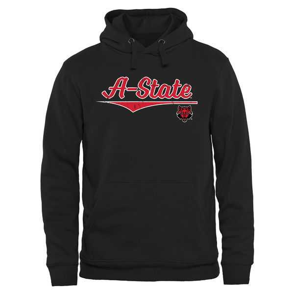 Men's Arkansas State Red Wolves American Classic Pullover Hoodie - Black,We sell and wholesale Men's Arkansas State Red Wolves American Classic Pullover Hoodie - Black on line form chian!